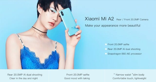 Xiaomi เปิดตัว Mi A2 และ Mi A2 Lite สมาร์ทโฟน Android One เน้นกล้อง 1