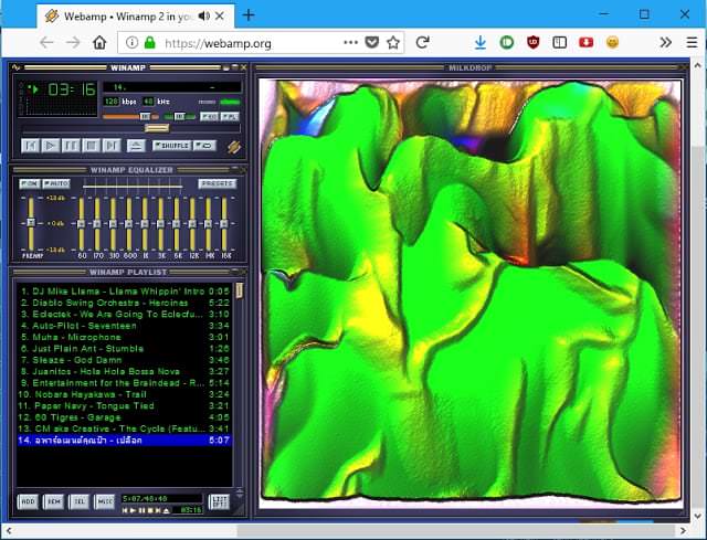 รำลึกความหลังวันวานด้วย Winamp เวอร์ชั่นเล่นบนเว็บไซต์ ทำทุกอย่างได้เหมือนของจริง 7