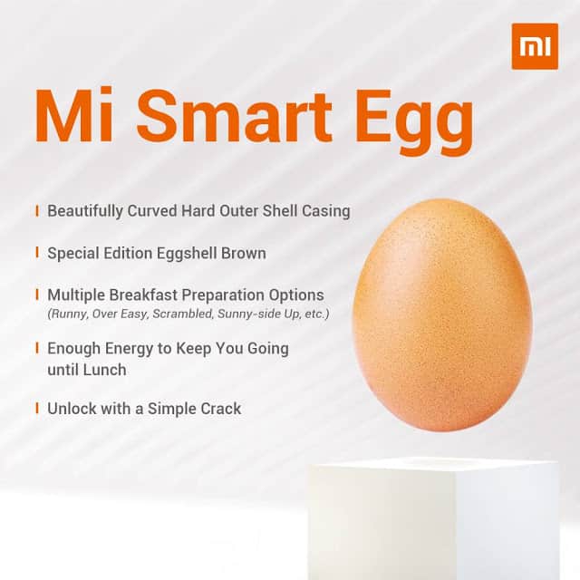 รูปไข่ไก่ธรรมดาทำลายสถิติยอดไลก์สูงสุดใน IG ทาง Xiaomi เอาบ้าง ออก Mi Smart Egg มาแข่ง 19