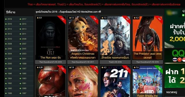 DSI บุกทลายเว็บไซต์ดูหนังเถื่อนใหญ่ที่สุดในประเทศไทย Movie2free ผู้เข้าชม 25 ล้านคนต่อเดือน 7
