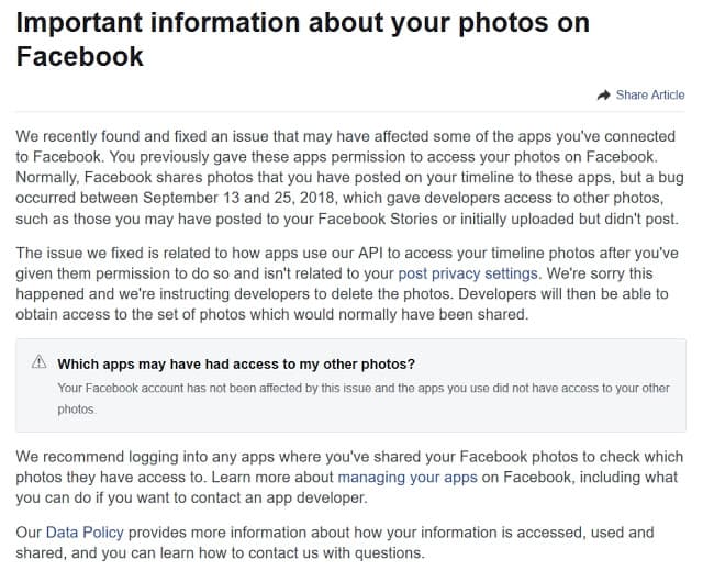 พบช่องโหว่ Facebook ทำให้ผู้พัฒนาแอปดูรูปของเราได้ทุกรูปที่มีการอัปโหลดขึ้น Facebook 15