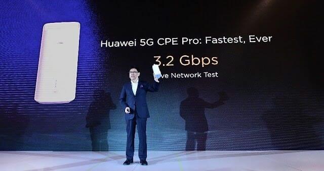 Huawei เปิดตัว 5G CPE Proอุปกรณ์รับส่งสัญญาณ 5G ใช้ชิป Balong 5000 มีความเร็วในการรับส่งข้อมูลถึง 3.2 Gbps 29