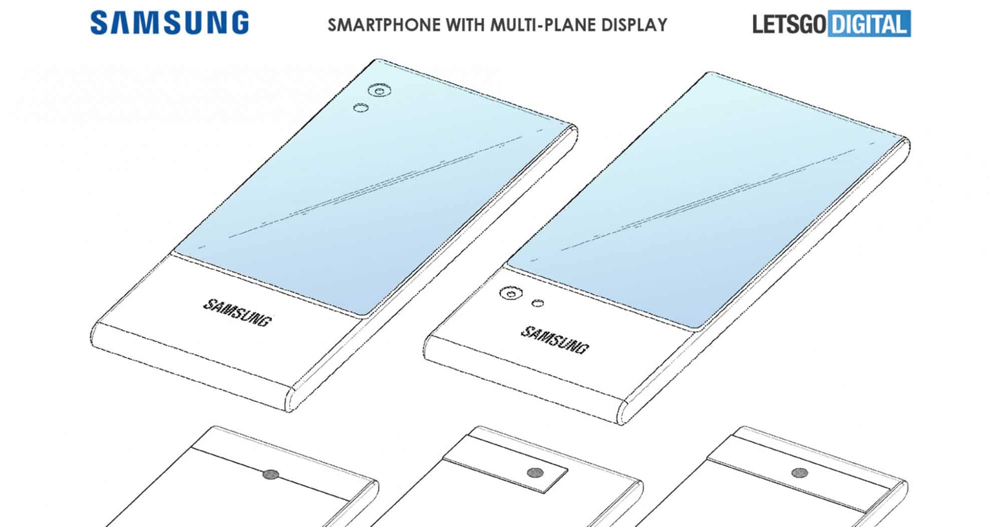 Samsung จดสิทธิบัตรมือถือที่มีจอพันรอบเครื่องจากด้านหน้าไปด้านหลัง ใช้เซลฟี่และแจ้งเตือน 1