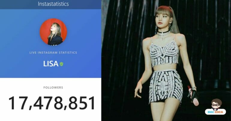 ลิซ่า BLACKPINK ขึ้นเป็นไอดอลที่มีผู้ติดตามมากที่สุดในเกาหลี!!! 9