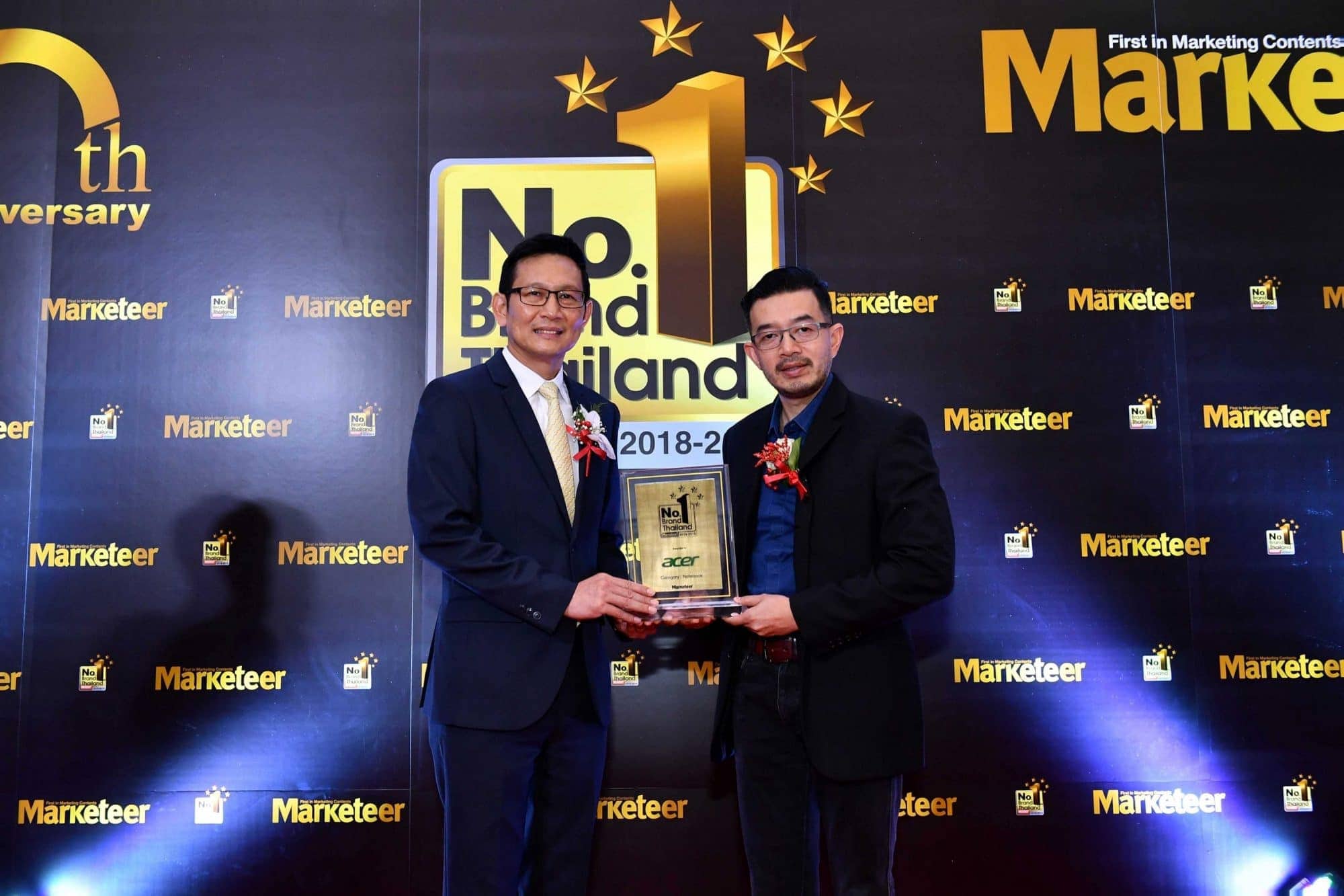 Acer คว้ารางวัล Marketeer No.1 Brand Thailand 2018-2019 ในหมวดแบรนด์โน้ตบุ๊คที่ได้รับความนิยมสูงสุด ต่อเนื่องเป็นปีที่ 8 1