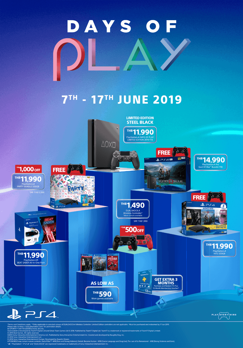Sony เปิดตัว PS4 รุ่นพิเศษ DAYS OF PLAY LIMITED EDITION 2019 5