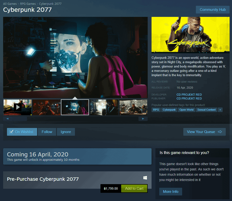 Cyberpunk 2077 เปิด pre-order แล้ววันนี้ มาพร้อมกับภาษาไทย 5