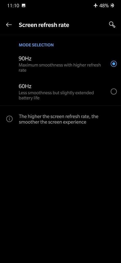 วิธีบังคับ OnePlus 7 Pro แสดงผล 90 Hz ทุกแอป 3