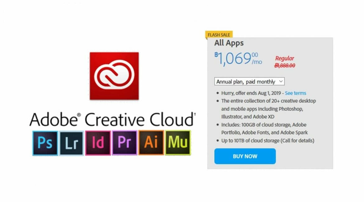 ดีลเด็ด! Adobe ลดราคา Creative Cloud แพ็คเกจแพงสุดเหลือเพียง 1,069.-/เดือน เท่านั้น! 7