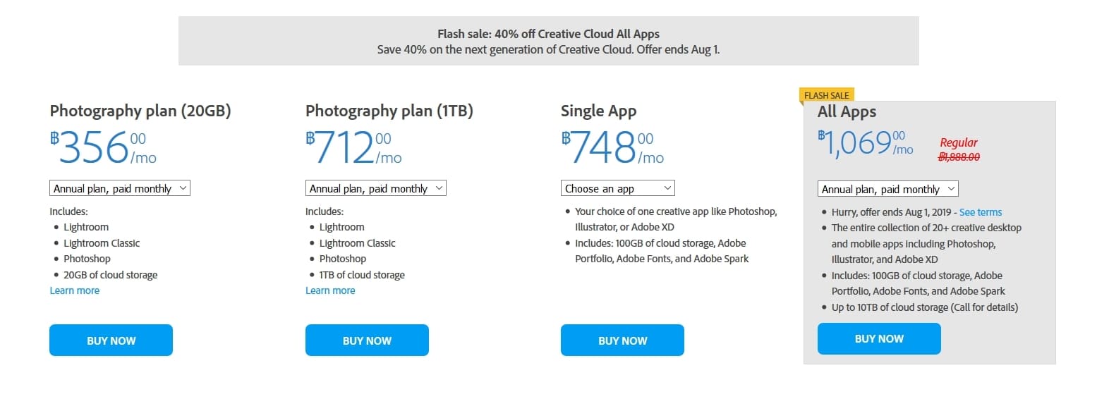 ดีลเด็ด! Adobe ลดราคา Creative Cloud แพ็คเกจแพงสุดเหลือเพียง 1,069.-/เดือน เท่านั้น! 3