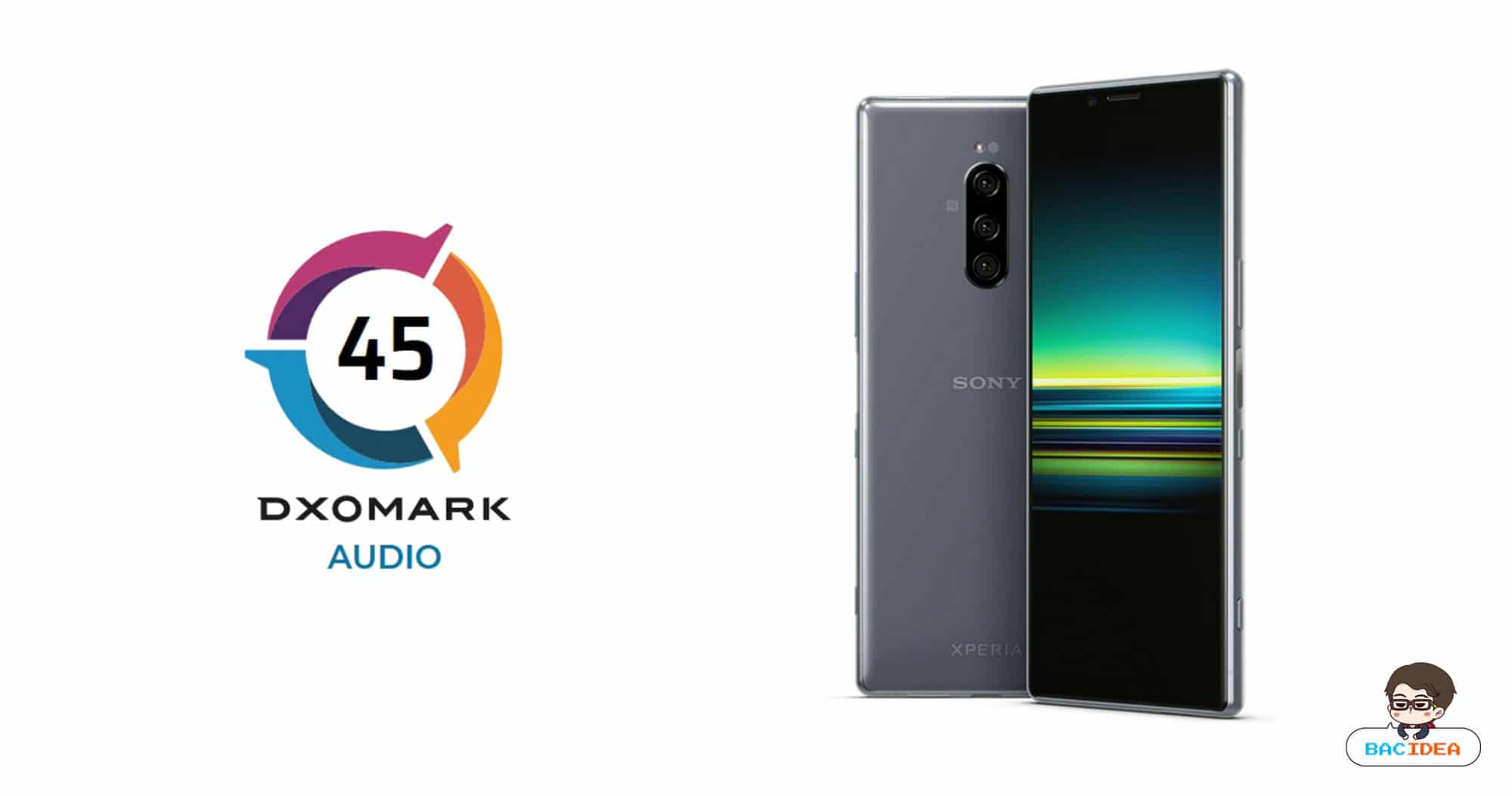 Sony Xperia 1 เป็นสมาร์ทโฟนชุดแรกที่ได้ทดสอบ DxOMark Audio ได้ 45 คะแนนรั้งท้ายตาราง 1