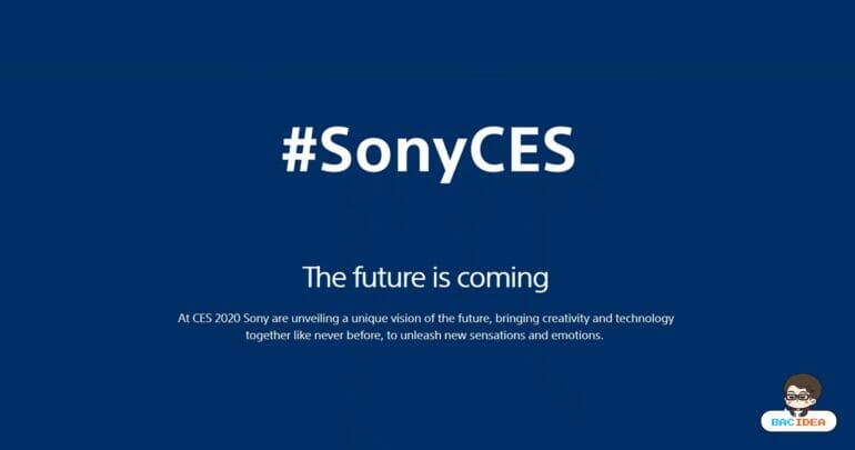 Sony ขึ้นเวทีงาน CES 2020 เช้าวันอังคารที่ 8 ม.ค. 1