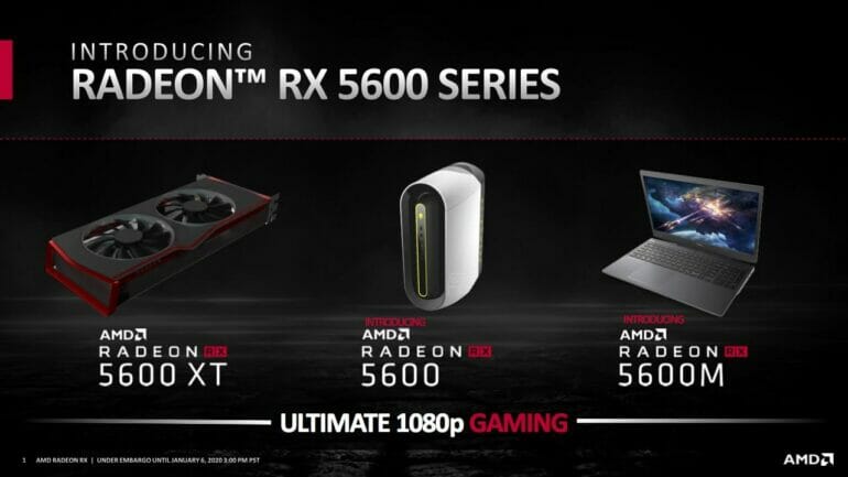 AMD เปิดตัว Radeon RX 5600 Series ราชันย์ Full HD ตัวใหม่พร้อม RX 5700M สำหรับโน๊ตบุค 5