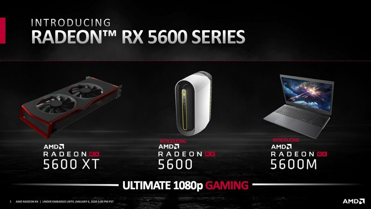 AMD เปิดตัว Radeon RX 5600 Series ราชันย์ Full HD ตัวใหม่พร้อม RX 5700M สำหรับโน๊ตบุค 1