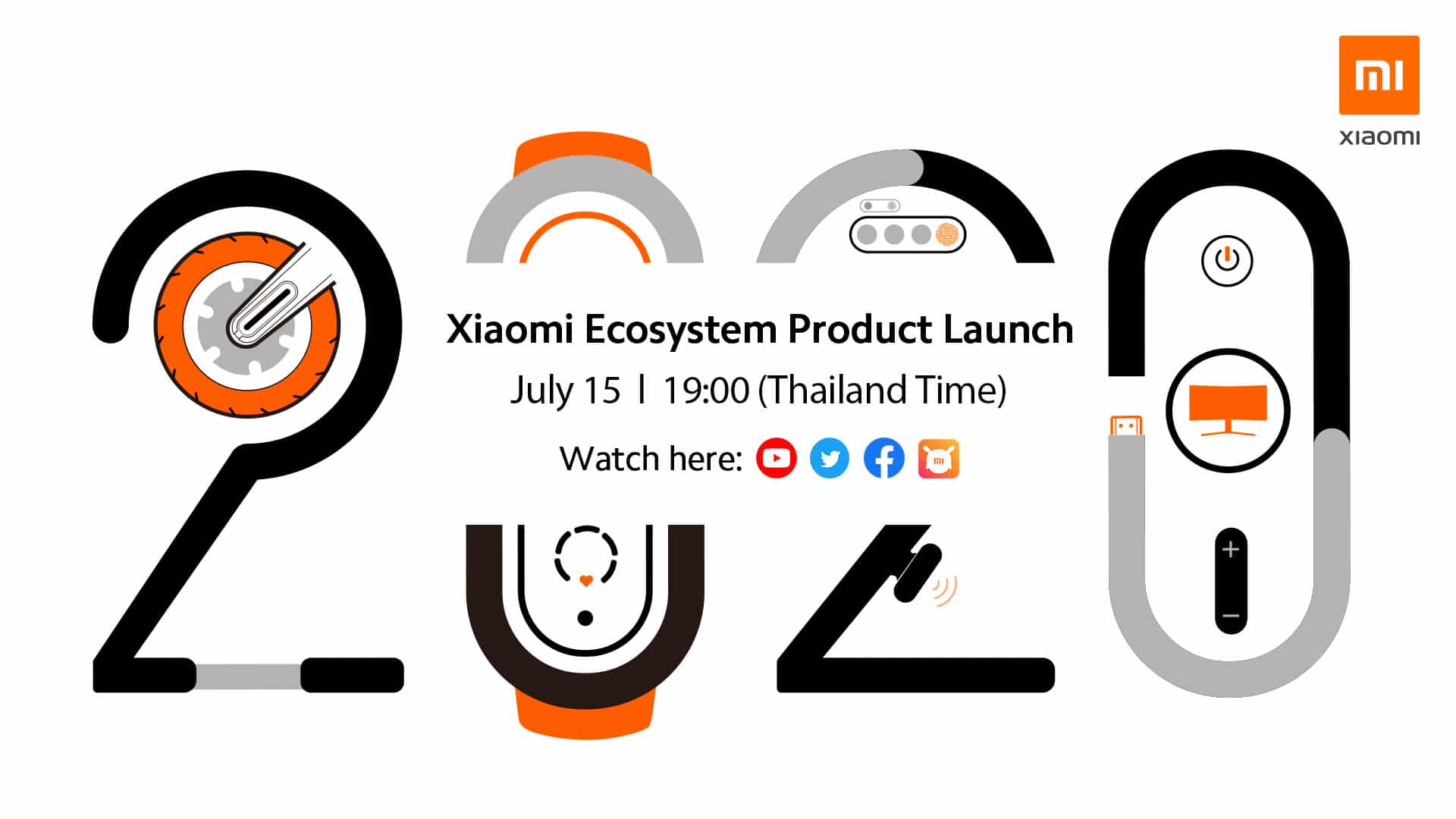 เตรียมพบกับ การเปิดตัวสุดยอดนวัตกรรมอัจฉริยะแห่งปี 2020 ในงาน “Xiaomi Ecosystem Product Launch Event” วันที่ 15 กรกฎาคมนี้ เวลา 19:00 น. 1