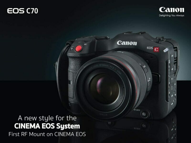 แคนนอน เผยโฉม กล้อง EOS C70 กล้องถ่ายภาพยนตร์ที่มาพร้อมเมาท์ RF รุ่นแรกในตระกูล Cinema EOS 1