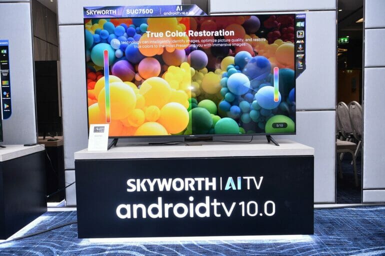 สกายเวิร์ท เปิดตัว “SUC7500” Android TV 10 สุดล้ำแห่งยุค กับอินฟินิทดีไซน์ไร้ขอบ บนเทคโนโลยี Chameleon Extreme 2.0 ขั้นสุดนวัตกรรม AI TV ครั้งแรกในไทย 5