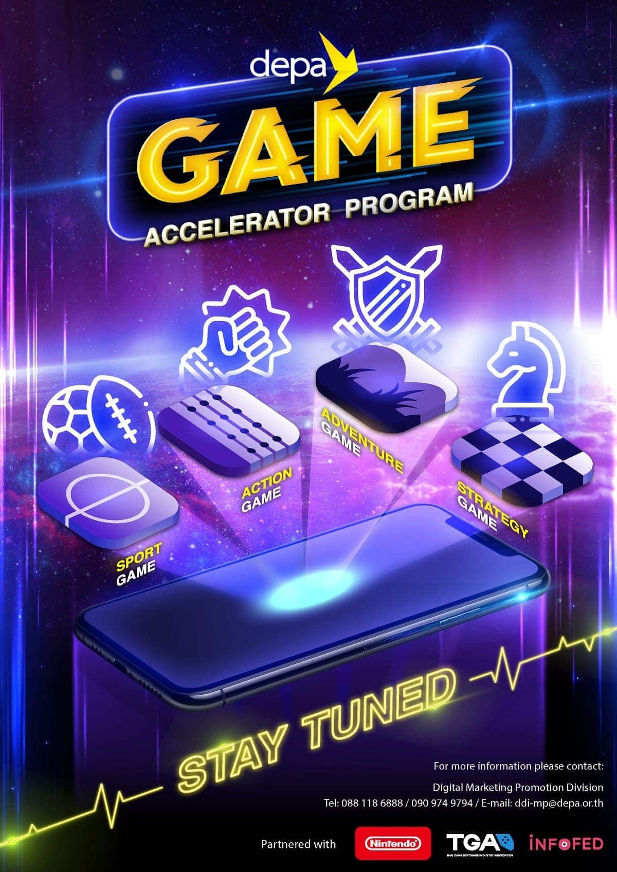 depa ผนึก TGA - อินโฟเฟด ประกาศผลสุดยอด 4 ทีมพัฒนาเกมสัญชาติไทย ในโครงการ depa Game Accelerator Program พร้อมปั้นสู่ระดับโลก 1