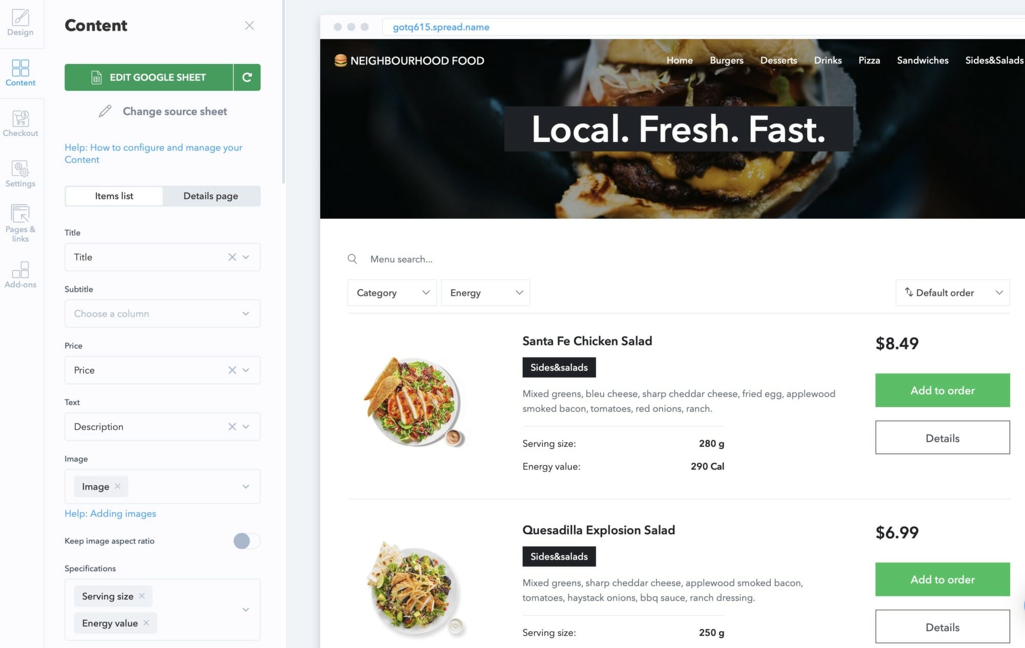 SpreadSimple สร้างเว็บง่ายๆ ด้วย Google Sheet ทำได้ทั้งเว็บขายของ ร้านอาหาร ข้อมูลอสังหาฯ หรือเว็บ Affiliate 11