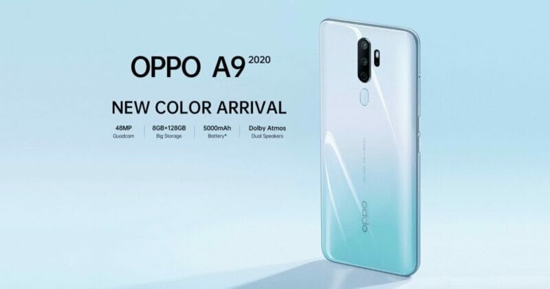 OPPO A9 2020 เตรียมเปิดตัวสีใหม่ส่งท้ายปี Vanilla Mint 1