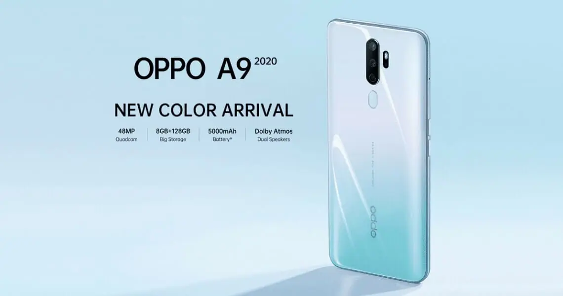 OPPO A9 2020 เตรียมเปิดตัวสีใหม่ส่งท้ายปี Vanilla Mint 1